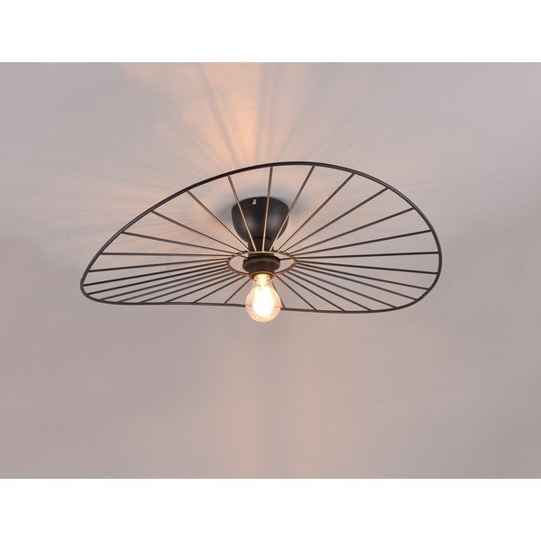 Mat črna stropna svetilka ø 60 cm Chapeau – Reality-image-3
