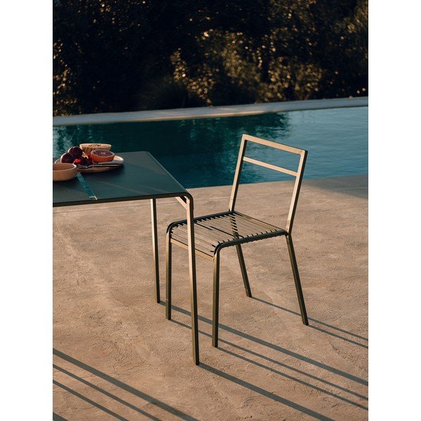 Zelen kovinski vrtni stol Oto – noo.ma-image-1