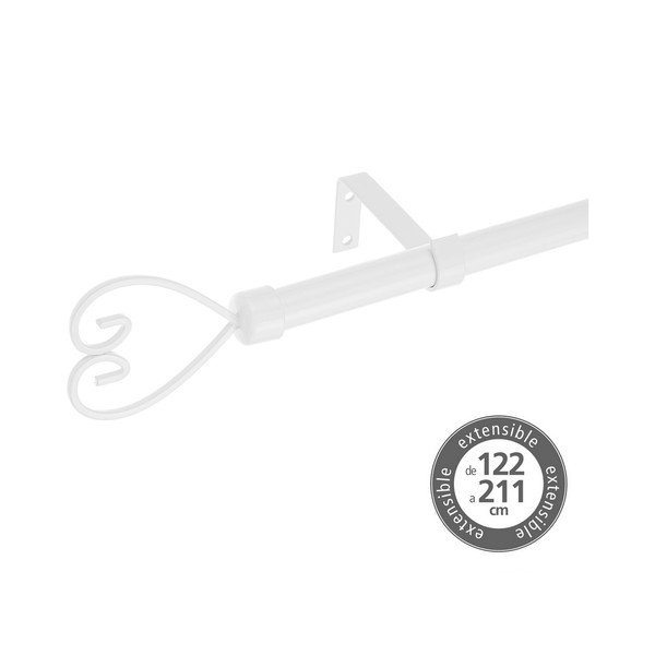 Kovinska karnisa z nastavljivo dolžino 122 - 211 cm – Casa Selección-image-1