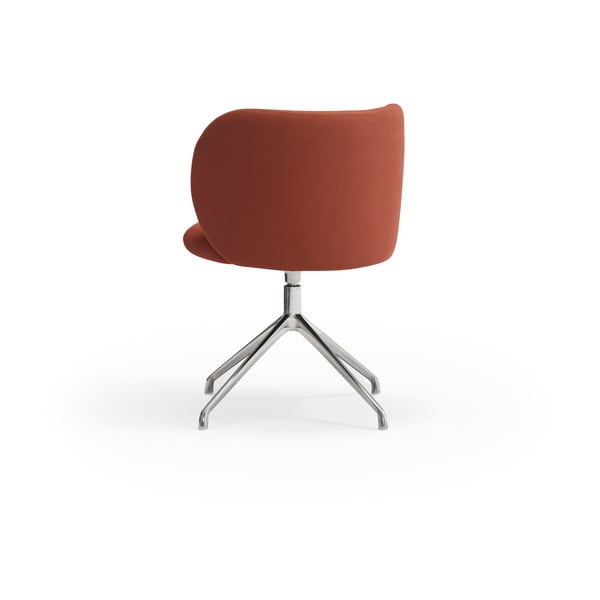 Opečnato oranžen oblazinjen jedilni stol Mogi – Teulat-image-4