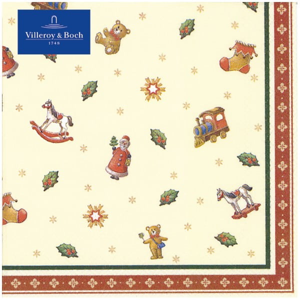 Set 20 papirnatih serviet z božičnim motivom Villeroy&Boch Toys, 25 x 25 cm