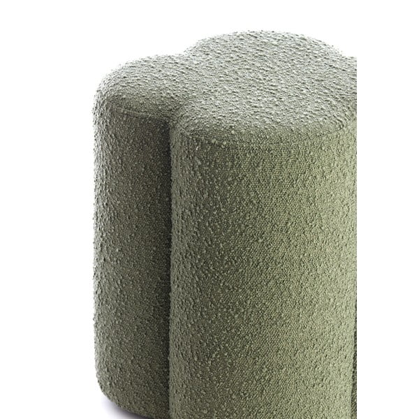 Zelen tabure iz tkanine bouclé Nalani – Light & Living-image-3