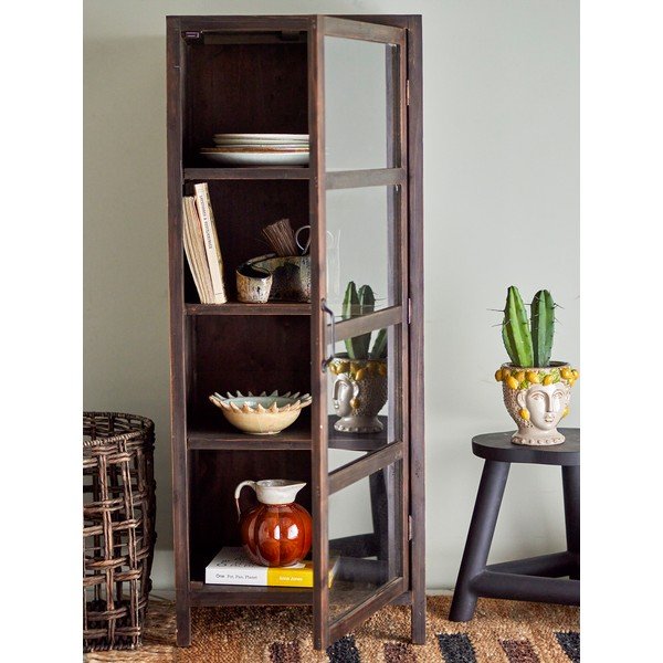 Vitrina iz masivne jelke v naravni barvi 45x125 cm Marl – Bloomingville-image-1