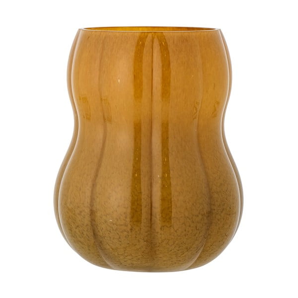 Rjava steklena ročno izdelana vaza (višina 20 cm) Pumpkin – Bloomingville