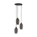 Temno sivo-bronasta viseča svetilka s steklenim senčilom ø 35 cm Lukaro – Light & Living