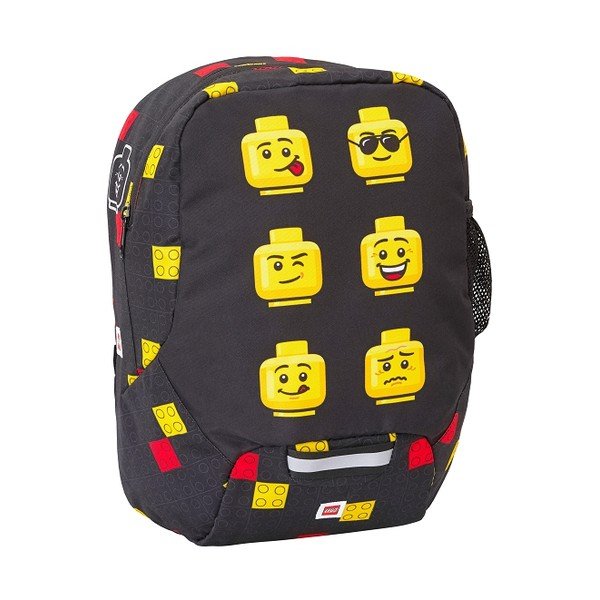 LEGO® Faces Črni nahrbtnik za vrtec