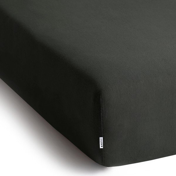 Temno siva napenjalna rjuha iz jerseyja 180x200 cm Amber – Restilo-image-2