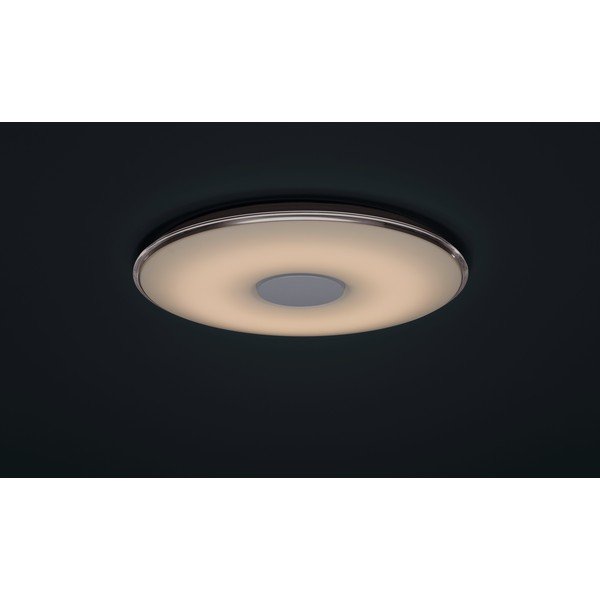 Bela okrogla stropna LED svetilka z daljinskim upravljalnikom Trio Tokyo, premer 60 cm-image-4