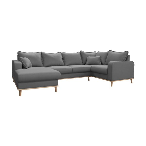 Siva kotna sedežna garnitura (z levim kotom) Beata – Ropez-image-2