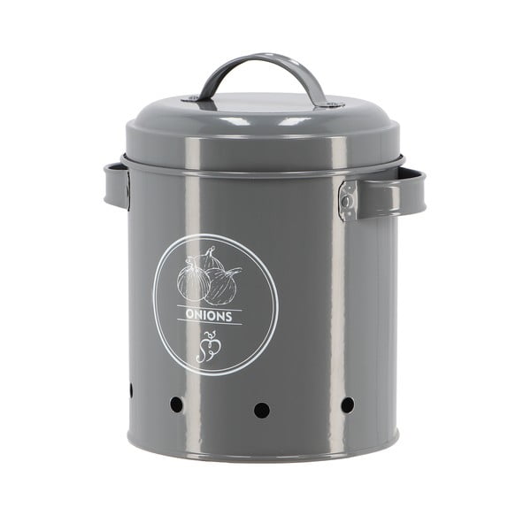 Jeklena posoda za shranjevanje za čebulo in česen Secret Du Potager – Esschert Design-image-1