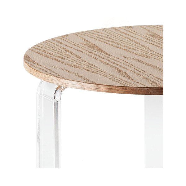Lesena stranska mizica Tomasucci Poole, ⌀ 48 cm-image-1