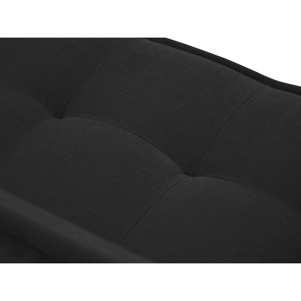 Črna sedežna garnitura 240 cm Mike – Micadoni Home-image-4