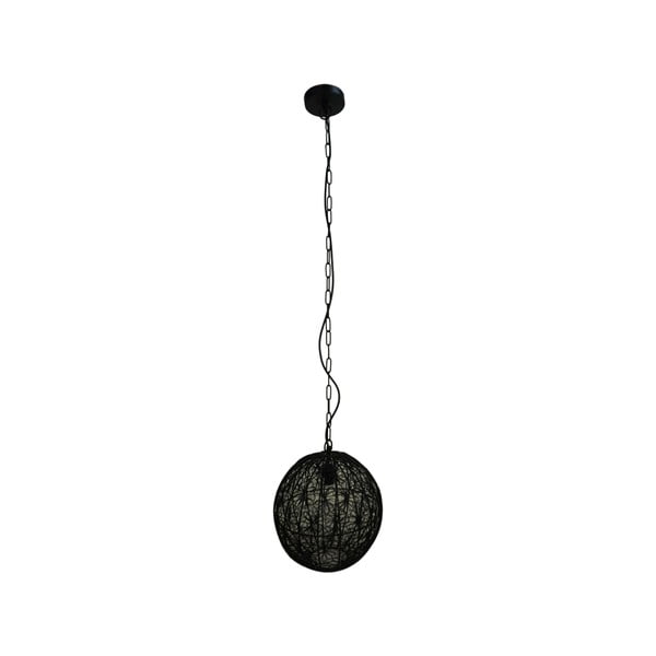 Črna viseča svetilka HSM collection Pendant Flower, ⌀ 34 cm