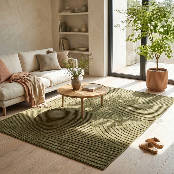 Temno zelena preproga 160x230 cm Whirl – ESTE-image-2