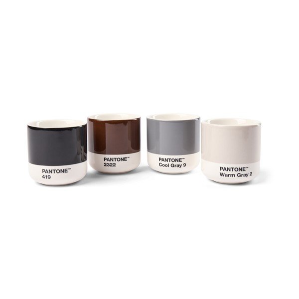 Porcelanaste skodelice v kompletu za espresso 4 ks 100 ml Macchiato – Pantone
