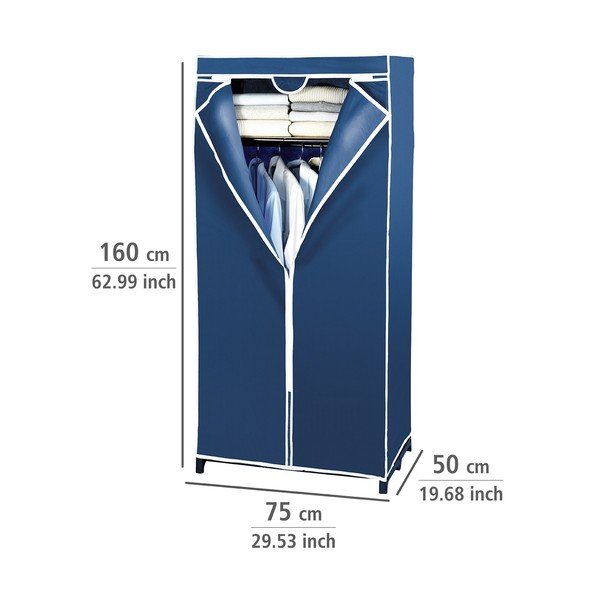 Omara za shranjevanje iz modre tkanine Wenko, 160 x 50 x 75 cm-image-2