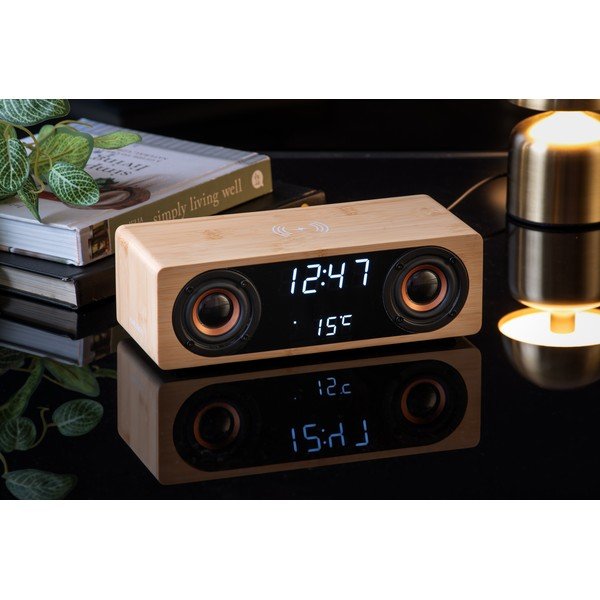 Digitalna radio budilka z brezžičnim polnilnikom Classic BT – Karlsson-image-1