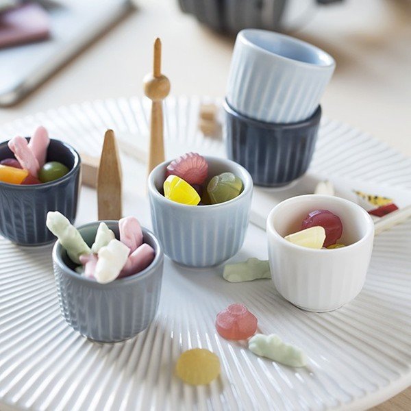 Komplet 2 posodic za jajca iz belega porcelana Kähler Design Hammershoi, ⌀ 8 cm-image-1