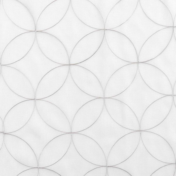 Belo-sive prosojne zavese iz tančice v kompletu 2 ks 60x90 cm Olympia – douceur d'intérieur-image-3