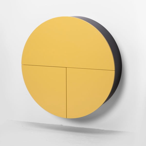 Rumeno-črna večnamenska stenska miza EMKO Pill-image-1