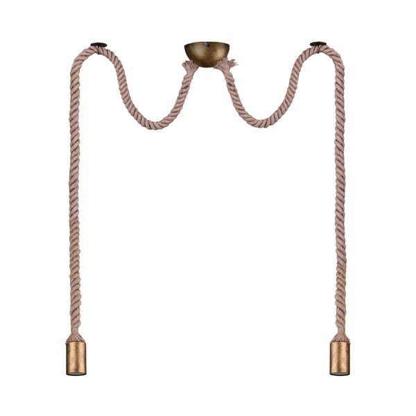 Medeninasta viseča svetilka ø 12 cm Rope – Trio-image-2