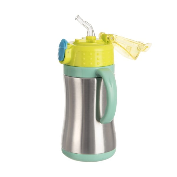 Zelena otroška steklenička iz nerjavečega jekla 330 ml - Orion-image-1