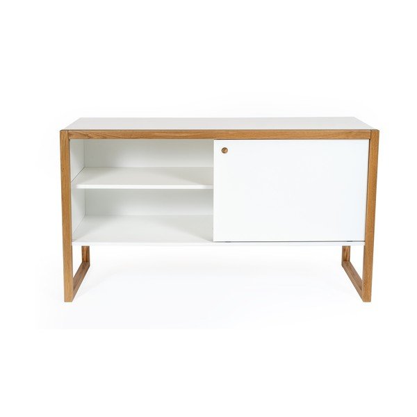 Komoda iz rjavega in belega hrasta Woodman Cubis-image-3