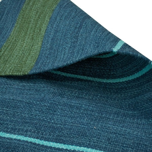 Temno modra obojestranska zunanja preproga iz reciklirane plastike Green Decore Marlin, 160 x 230 cm-image-4