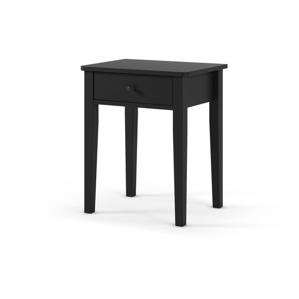 Črna nočna omarica v mat dekorju Bart – Marckeric-image-2