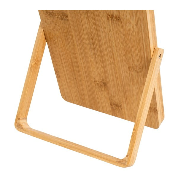 Kozmetično ogledalo z bambusovim okvirjem 20x27 cm – Casa Selección-image-3