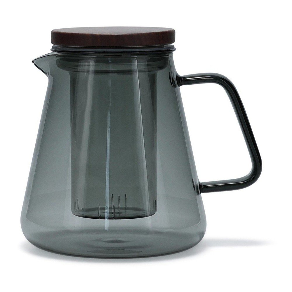 Siv steklen čajnik s cedilom 930 ml Luma