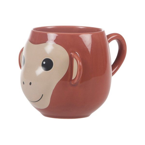 Sass & Belle Treetop Friends Happy Monkey Mug-image-1