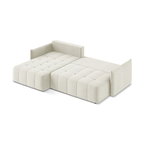 Bež raztegljiva/s prostorom za shranjevanje kotna sedežna garnitura (levi kot/z ležalnikom) Moku – Makamii-image-4