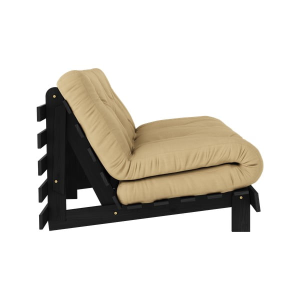 Gorčično rumena raztegljiva sedežna garnitura 160 cm Roots Black Night – Karup Design-image-4