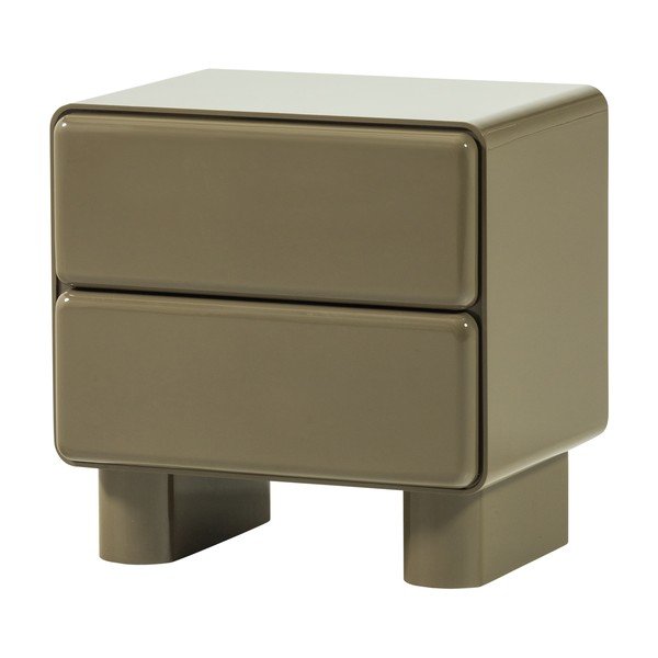 Zelena nočna omarica v sijajnem dekorju Lustra – WOOOD-image-2