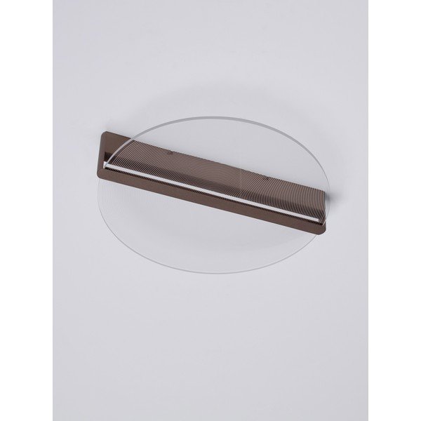 Rjava aluminijasta LED zatemnitvena stropna svetilka s senčilom iz akrilnega stekla Noah – Nova Luce-image-2