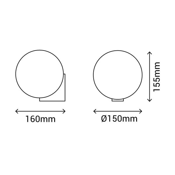 Stenska svetilka v zlati barvi ø 15 cm Obi – SULION-image-4