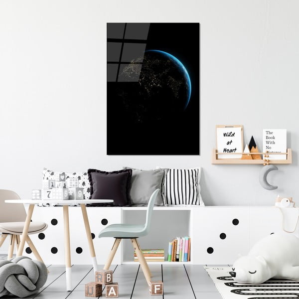 Steklena slika 70x100 cm Earth – Wallity-image-2