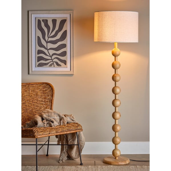 Stoječa svetilka v naravni barvi s tekstilnim senčilom (višina 154,5 cm) Giacoma – Bloomingville-image-3