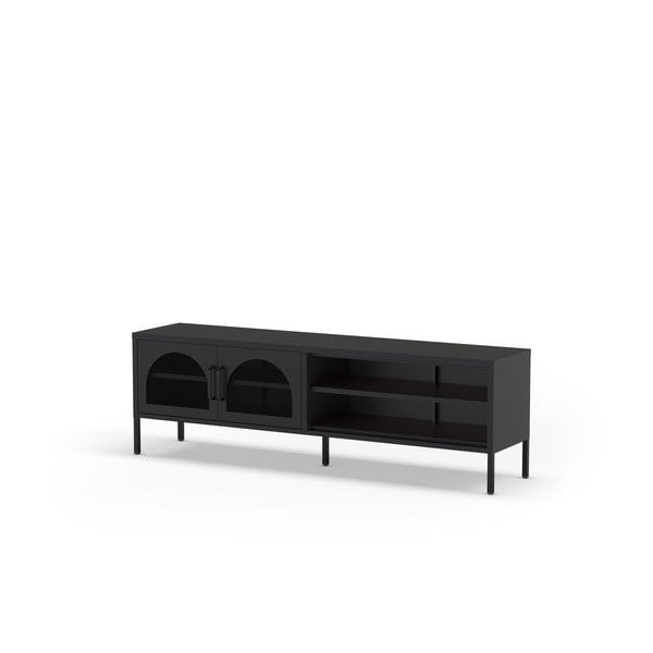 Črna TV omarica 160x50 cm Diora – Marckeric-image-1