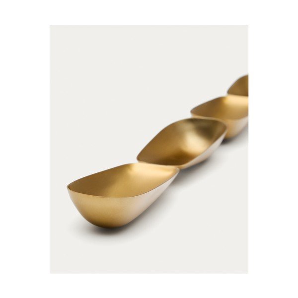 Skledica za serviranje iz nerjavečega jekla v zlati barvi Aruc – Kave Home-image-3