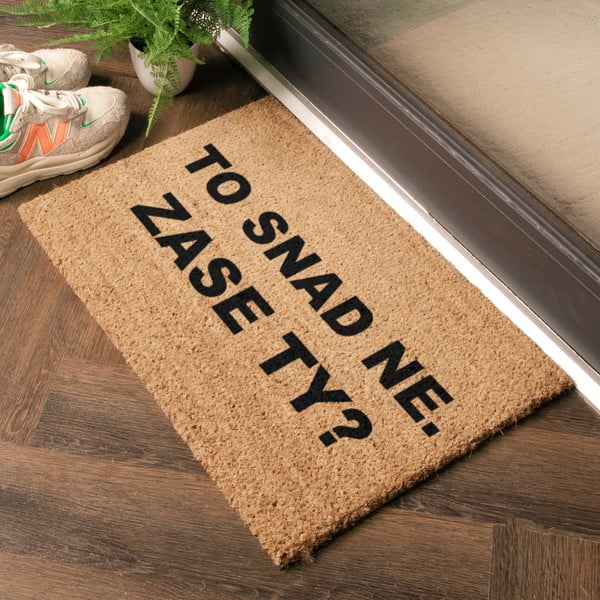 Predpražnik iz kokosovih vlaken 40x60 cm Zase Ty? – Artsy Doormats-image-1