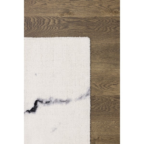 Kremno bela volnena preproga 133x180 cm Marble – Agnella-image-3