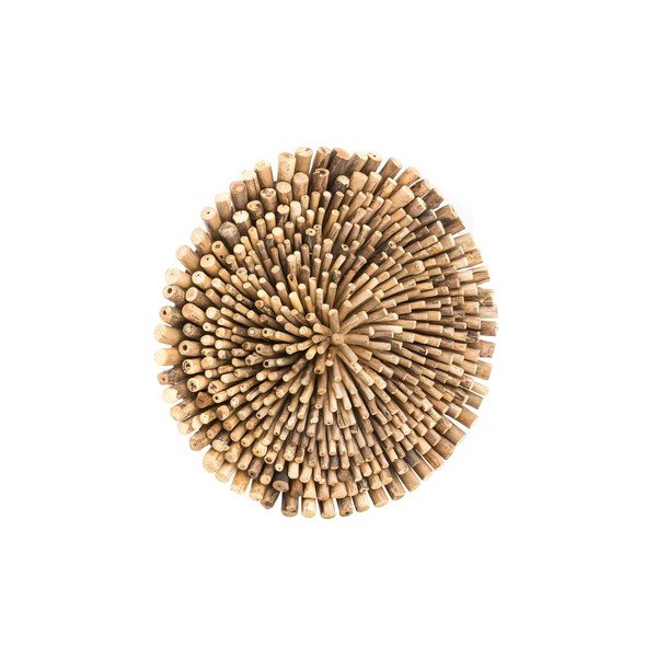 Stenska dekoracija iz tikovega lesa WOOX LIVING Bee, ⌀ 70 cm-image-2