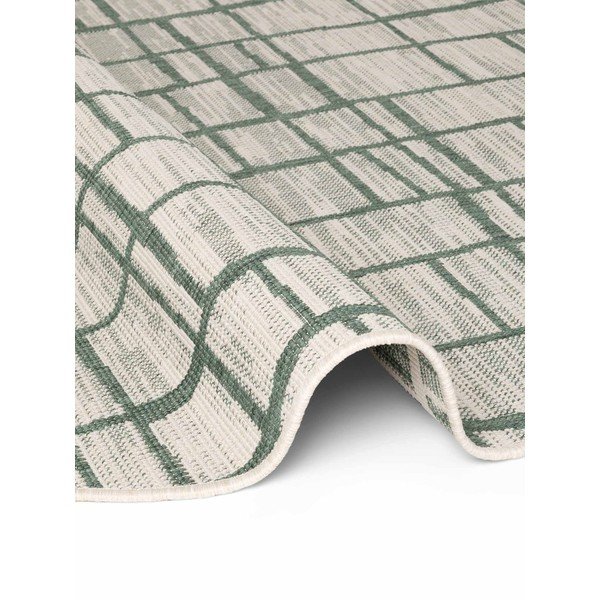 Zelena/kremno bela okrogla notranja in zunanja preproga ø 160 cm Haringey Crouch – Ted Baker-image-3