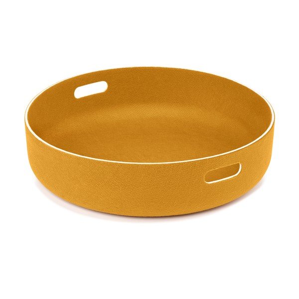 Tekstilna košara za shranjevanje ø 46x12 cm Cesto Saffron – MiaCara