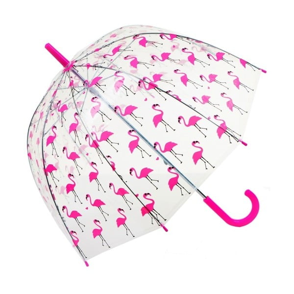Prozoren dežnik Flamingo, ⌀ 85 cm