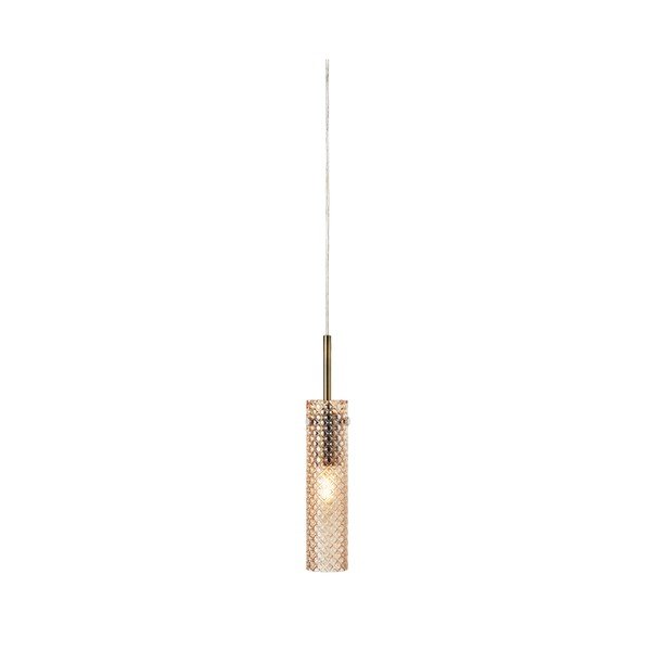 Medeninasta/jantarna steklena viseča svetilka ø5x27,5 cm Vibia – Markslöjd