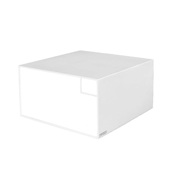 Bela kovinska mizica 80x80 cm 2Wall – CustomForm