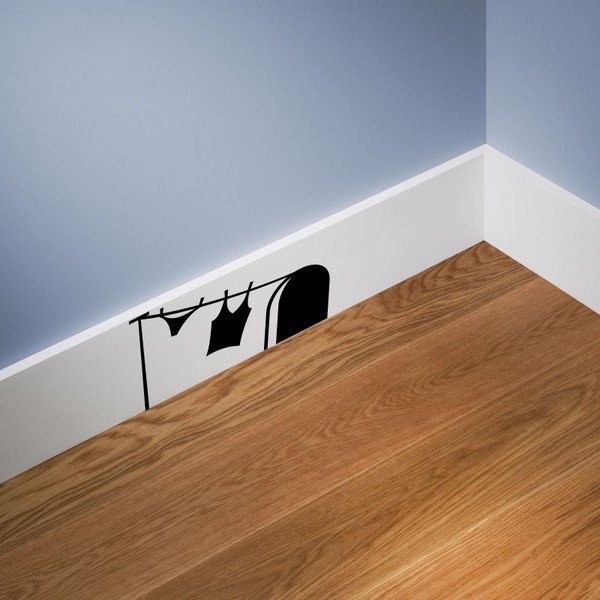Ambiance Mouse Hole in pralnica Nalepka-image-1